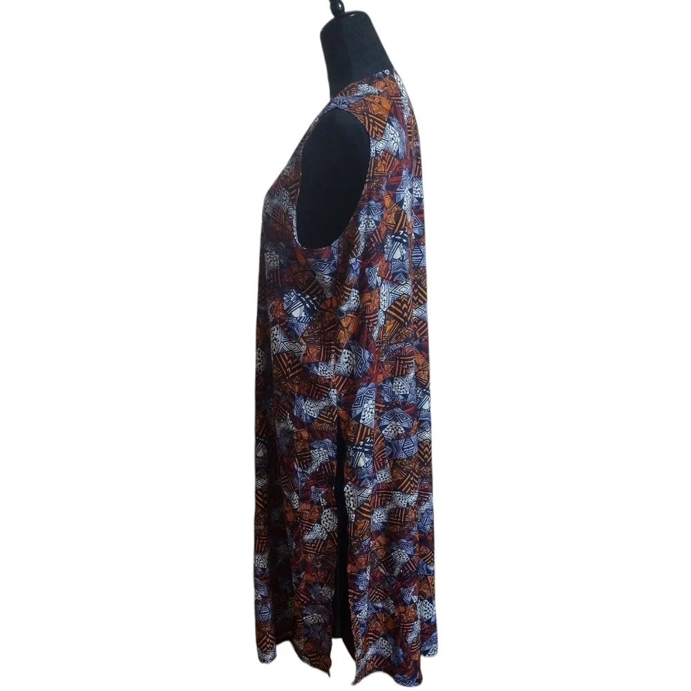 LulaRoe Printed Polyester Joy Vest Coverup Size M!